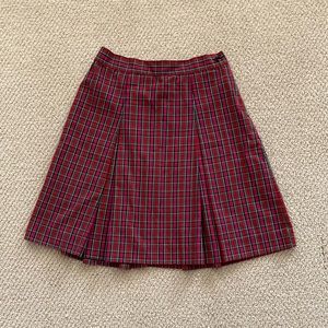 Mills Uniform Co. Girls’ Plaid Skirt Red School Girl Prep Child’s Size 12 VEUC